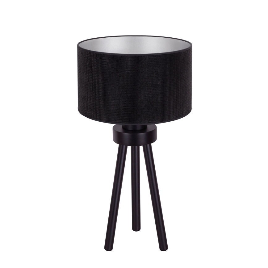 Duolla - Stolní lampa LYON 1xE27/15W/230V pr. 30 cm černá