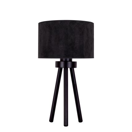 Duolla - Stolní lampa LYON 1xE27/15W/230V pr. 30 cm černá
