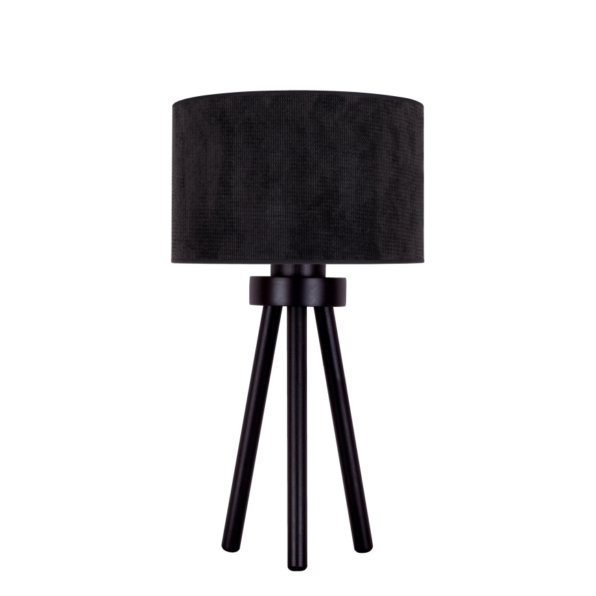 Duolla - Stolní lampa LYON 1xE27/15W/230V pr. 30 cm černá