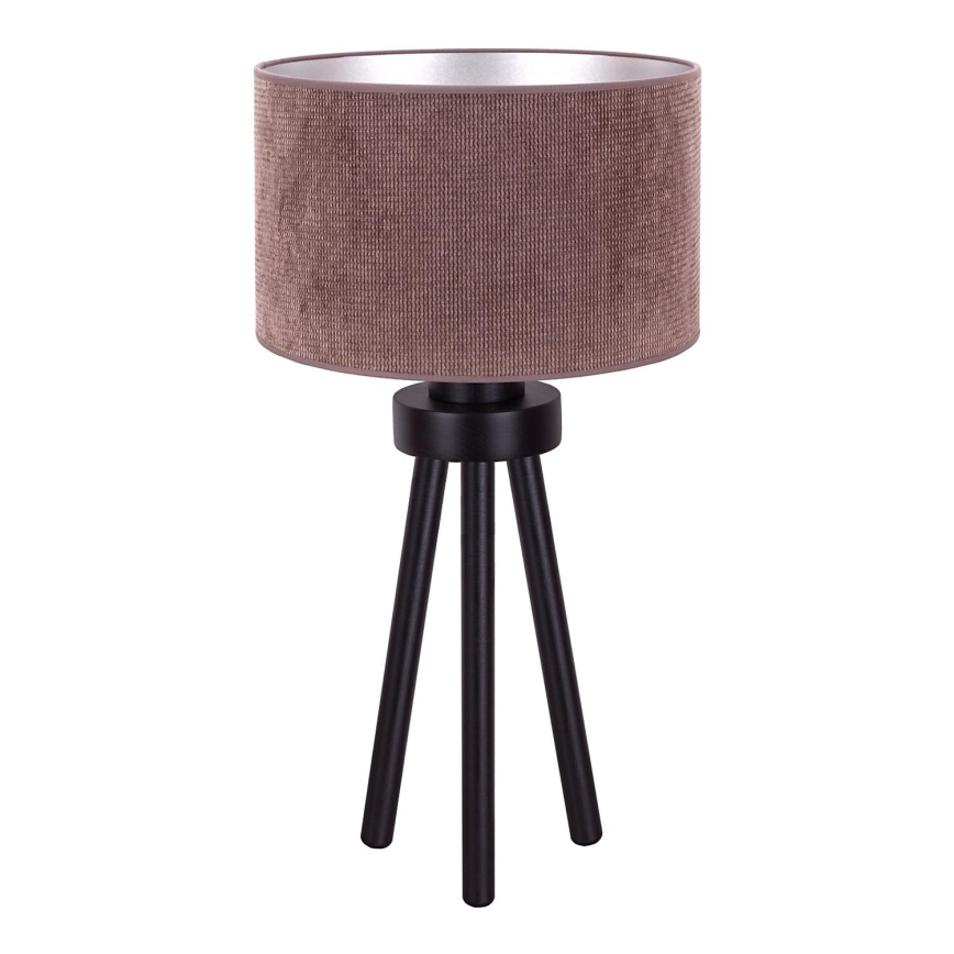Duolla - Stolní lampa LYON 1xE27/15W/230V pr. 30 cm hnědá