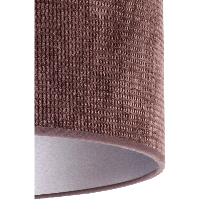 Duolla - Stolní lampa LYON 1xE27/15W/230V pr. 30 cm hnědá