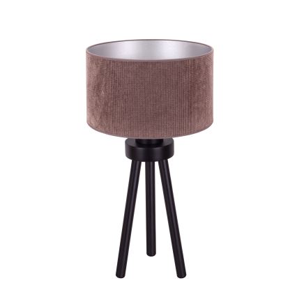 Duolla - Stolní lampa LYON 1xE27/15W/230V pr. 30 cm hnědá
