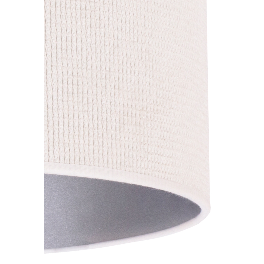 Duolla - Stolní lampa LYON 1xE27/15W/230V pr. 30 cm krémová