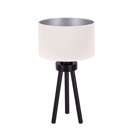 Duolla - Stolní lampa LYON 1xE27/15W/230V pr. 30 cm krémová