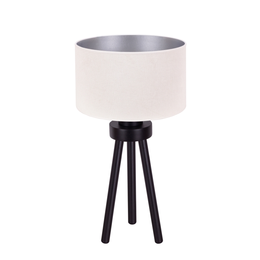 Duolla - Stolní lampa LYON 1xE27/15W/230V pr. 30 cm krémová