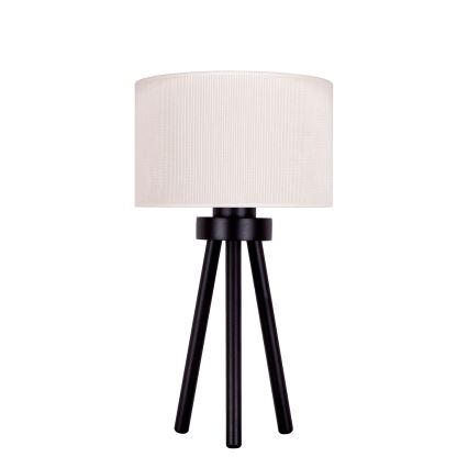 Duolla - Stolní lampa LYON 1xE27/15W/230V pr. 30 cm krémová