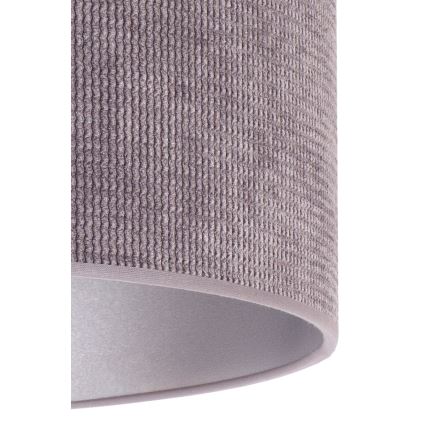 Duolla - Stolní lampa LYON 1xE27/15W/230V pr. 30 cm šedá