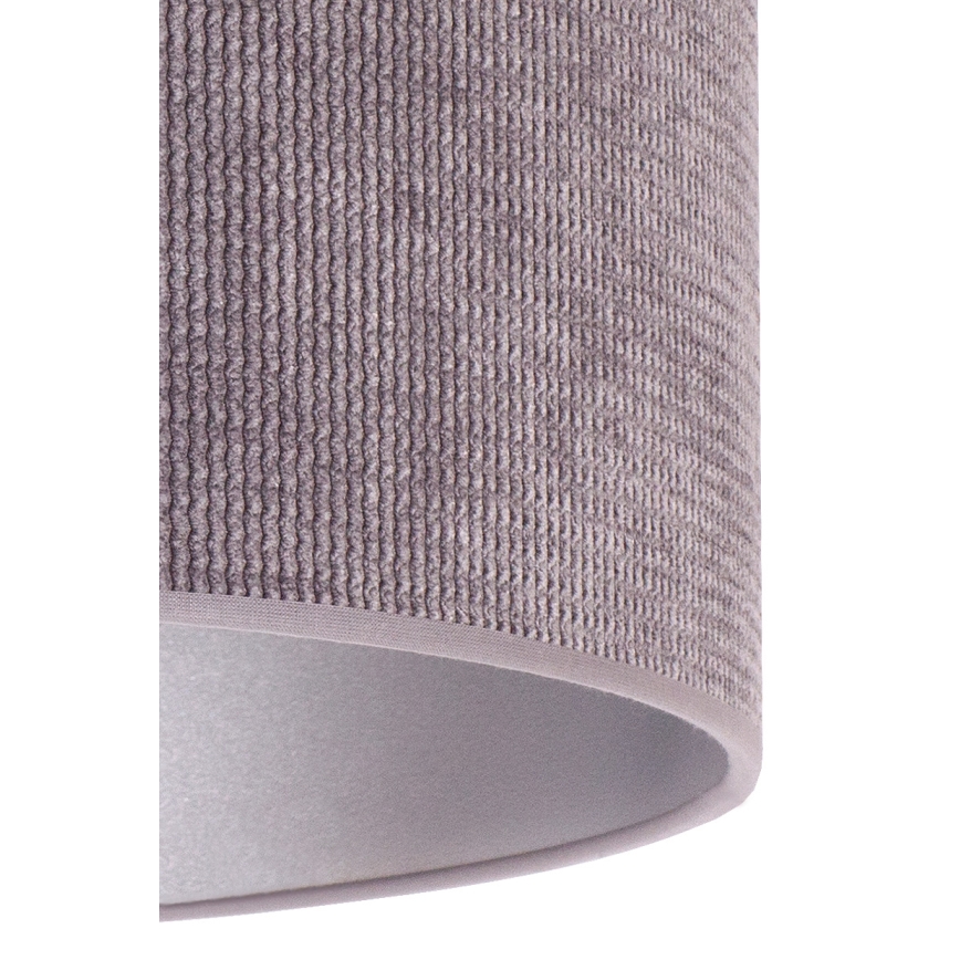 Duolla - Stolní lampa LYON 1xE27/15W/230V pr. 30 cm šedá