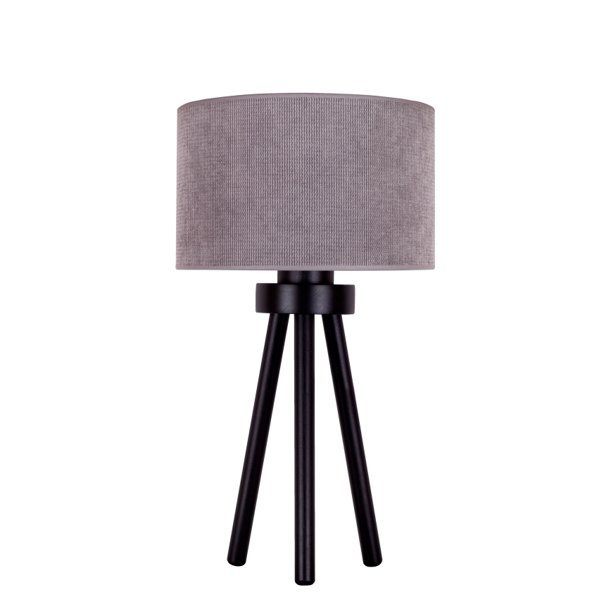 Duolla - Stolní lampa LYON 1xE27/15W/230V pr. 30 cm šedá