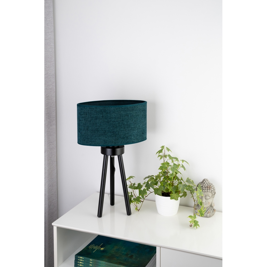 Duolla - Stolní lampa OVAL 1xE27/15W/230V pr. 30 cm zelená