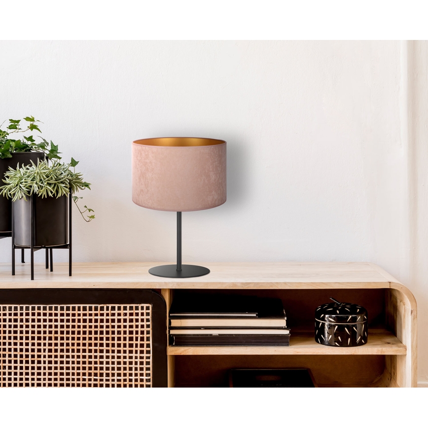 Duolla - Stolní lampa ROLLER 1xE14/15W/230V pr. 20 cm béžová/zlatá