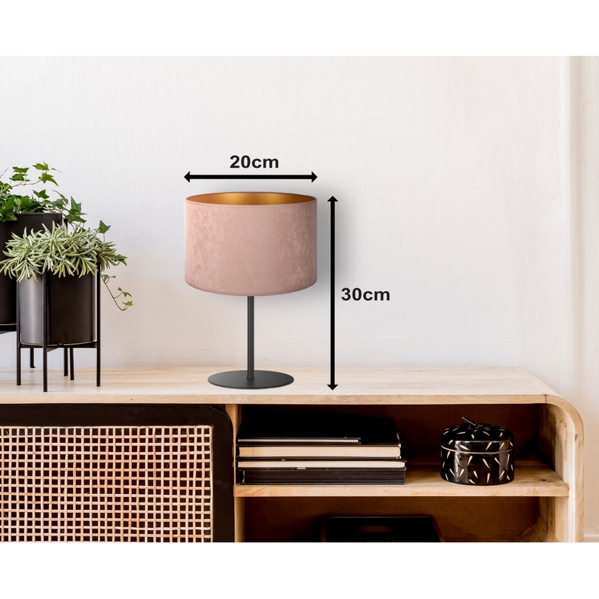 Duolla - Stolní lampa ROLLER 1xE14/15W/230V pr. 20 cm béžová/zlatá