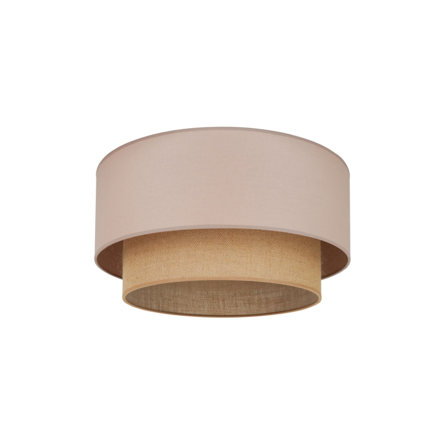Duolla - Stropní svítidlo BOHO 1xE27/15W/230V pr. 45 cm béžová/hnědá