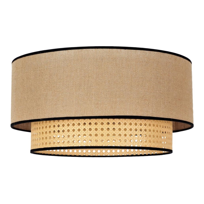 Duolla - Stropní svítidlo BOHO 1xE27/15W/230V pr. 45 cm béžová/ratan