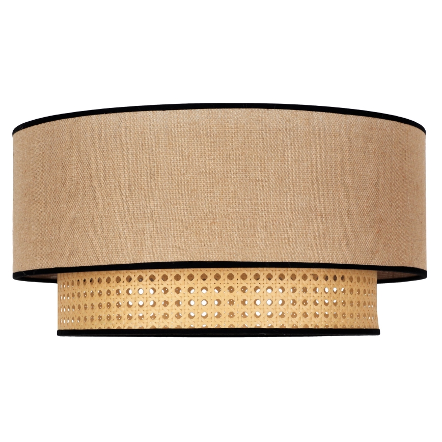 Duolla - Stropní svítidlo BOHO 1xE27/15W/230V pr. 45 cm béžová/ratan