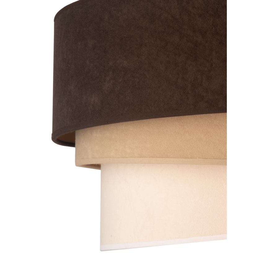 Duolla - Stropní svítidlo DEVON 1xE27/40W/230V pr. 45 cm hnědá/béžová