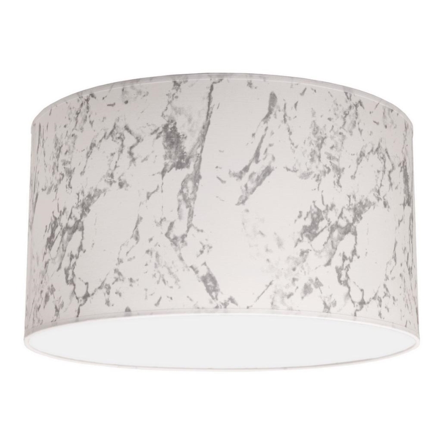 Duolla - Stropní svítidlo MARBLE 1xE27/40W/230V pr. 45 cm bílá/šedá