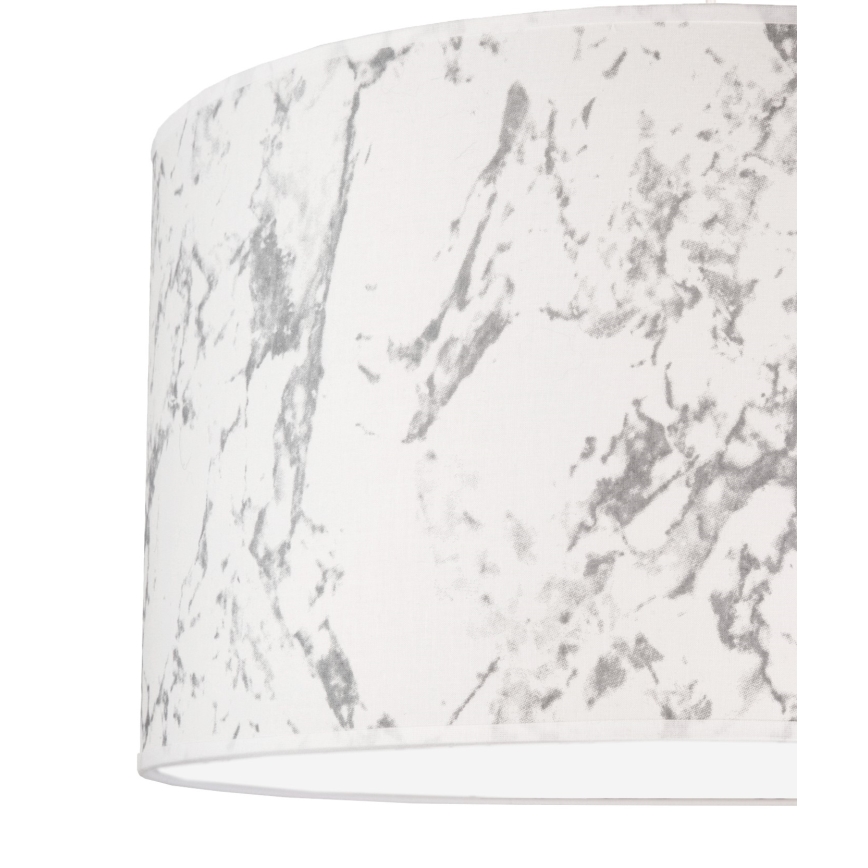 Duolla - Stropní svítidlo MARBLE 1xE27/40W/230V pr. 45 cm bílá/šedá