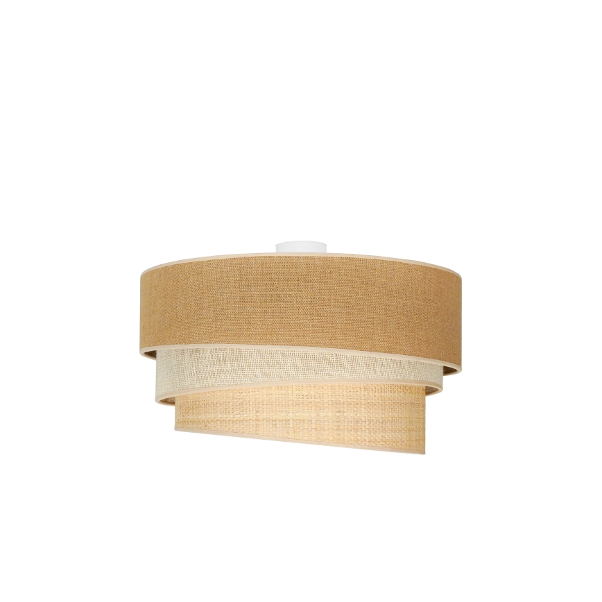 Duolla - Stropní svítidlo YUTE TRIO 3xE27/15W/230V pr. 60 cm hnědá/šedá/béžová