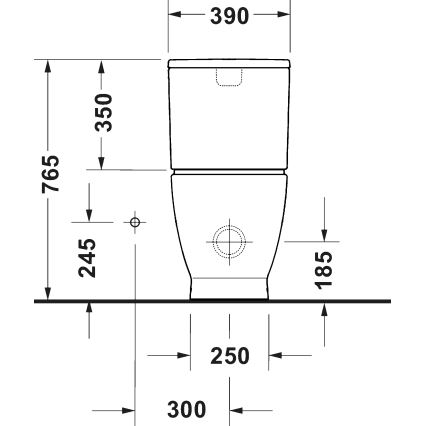 Duravit 20600900002 - WC kombi D-CODE keramika/lesklá bílá