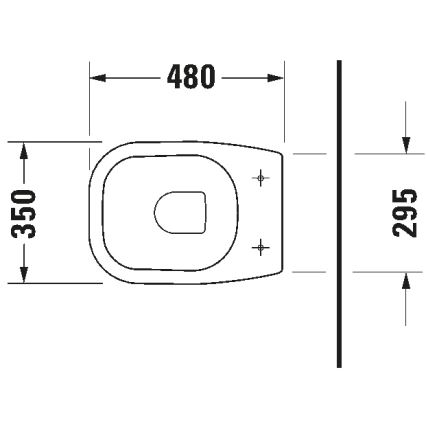 Duravit 21080900002 - Stojící WC D-CODE keramika/lesklá bílá