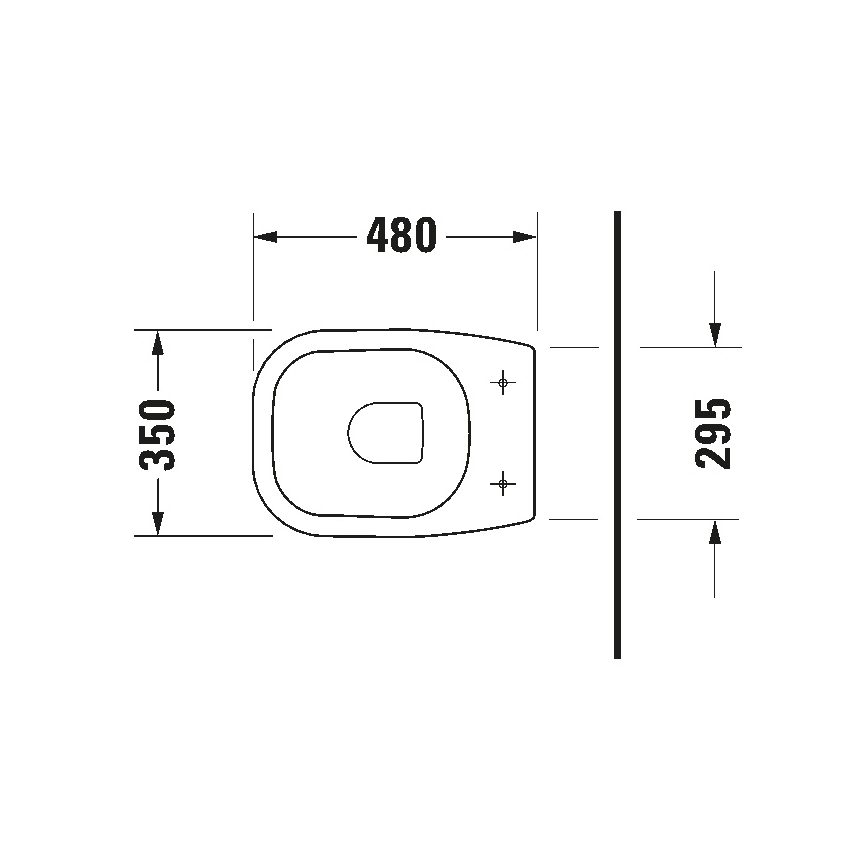 Duravit 21080900002 - Stojící WC D-CODE keramika/lesklá bílá