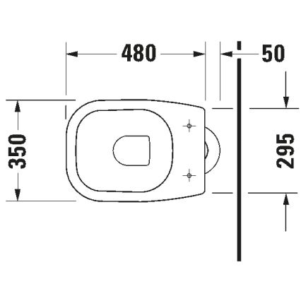 Duravit 21100100002 - Stojící WC D-CODE keramika/lesklá bílá