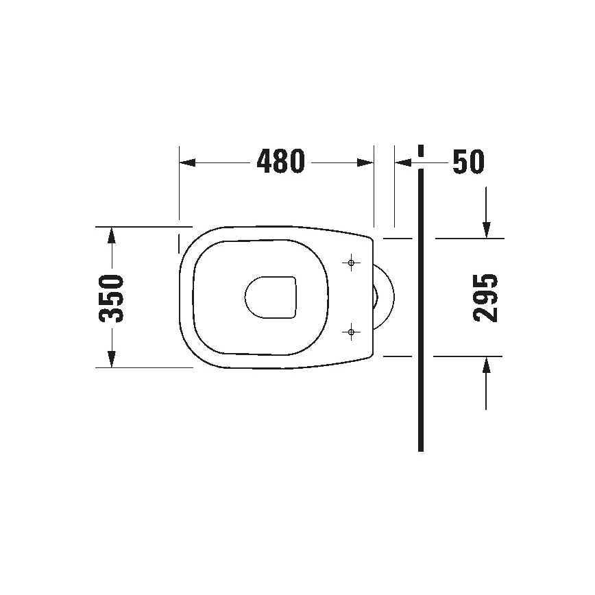 Duravit 21100100002 - Stojící WC D-CODE keramika/lesklá bílá