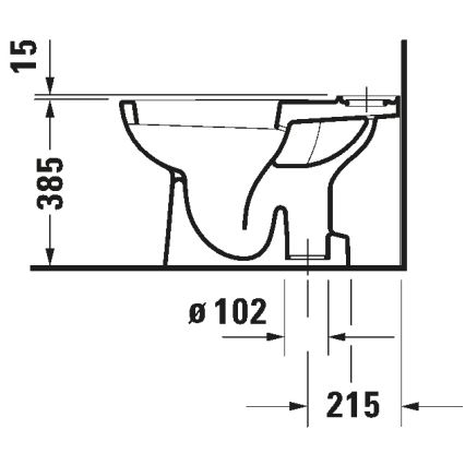 Duravit 21110100002 - WC kombi D-CODE keramika/lesklá bílá