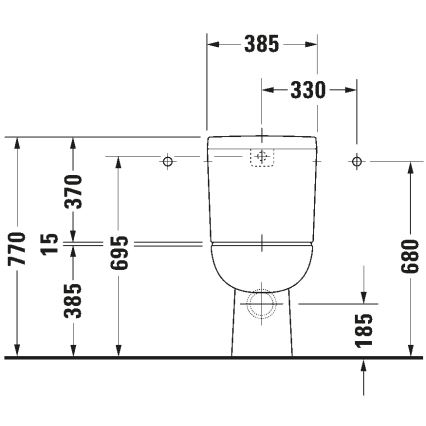 Duravit 21110900002 - WC kombi D-CODE keramika/lesklá bílá