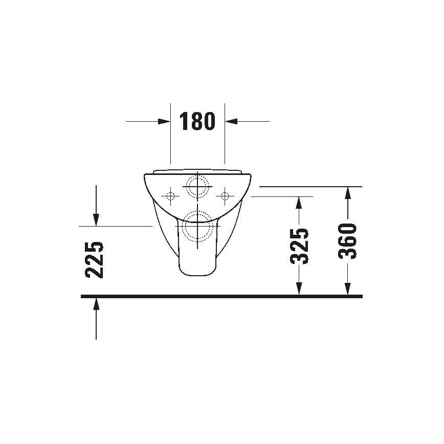 Duravit 22110900002 - Závěsné WC D-CODE keramika/lesklá bílá