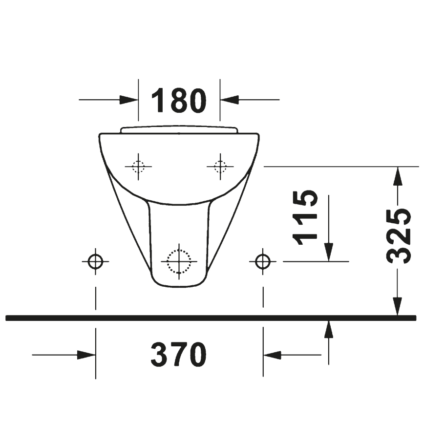 Duravit 22371500002 - Závěsný bidet D-CODE keramika/lesklá bílá