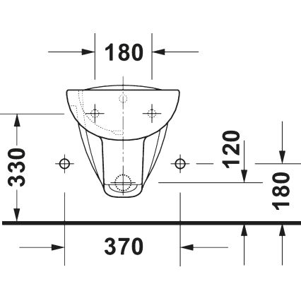Duravit 22571500002 - Závěsný bidet D-CODE keramika/lesklá bílá
