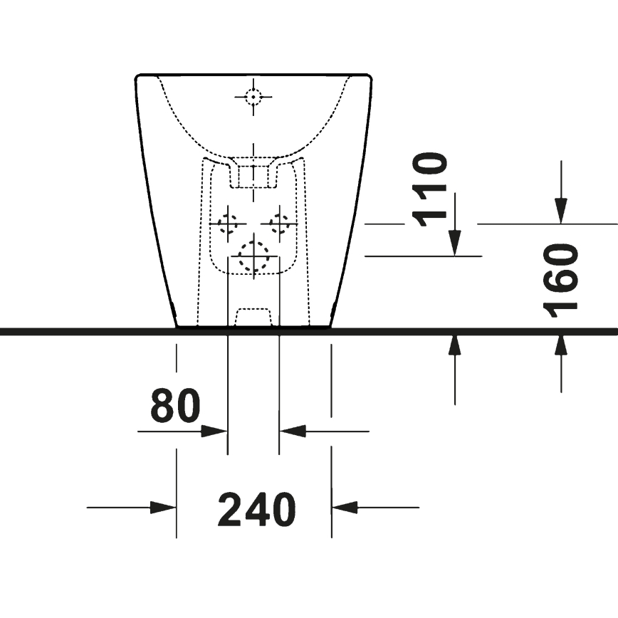 Duravit 2294100000 - Stojící bidet D-NEO keramika/lesklá bílá