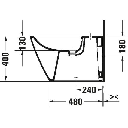 Duravit 2294100000 - Stojící bidet D-NEO keramika/lesklá bílá