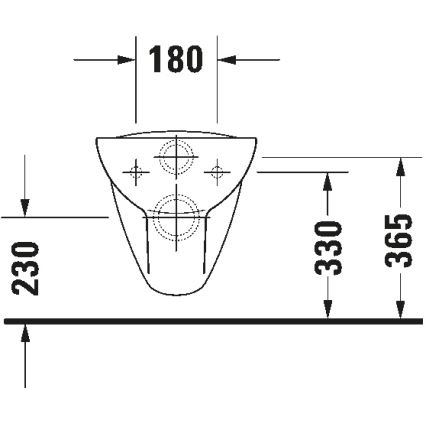Duravit 25350900002 - Závěsné WC D-CODE keramika/lesklá bílá