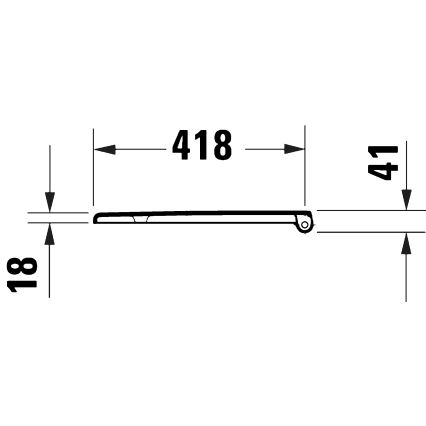 Duravit 28210000 - Záchodové prkénko D-CODE 37,4x43,3 cm bílá