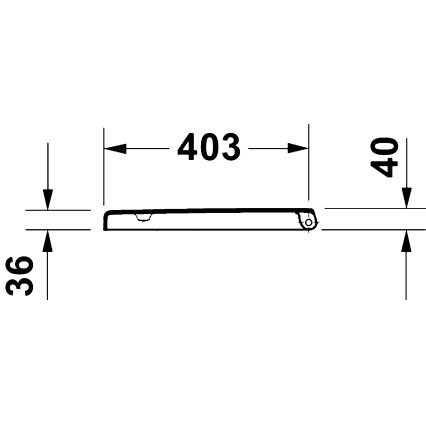 Duravit 28310000 - Záchodové prkénko D-CODE 37,4x42 cm bílá