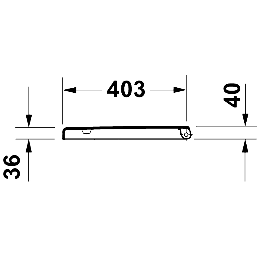 Duravit 28310000 - Záchodové prkénko D-CODE 37,4x42 cm bílá
