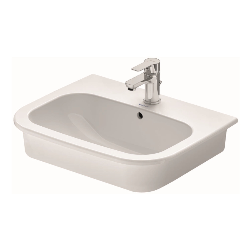 Duravit 337540000 - Zápustné umyvadlo D-CODE 54,5x43,5 cm keramika/lesklá bílá