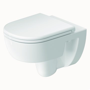 Duravit 45130900B2 - Závěsné WC Rimless s prkénkem SoftClose D-CODE keramika/lesklá bílá