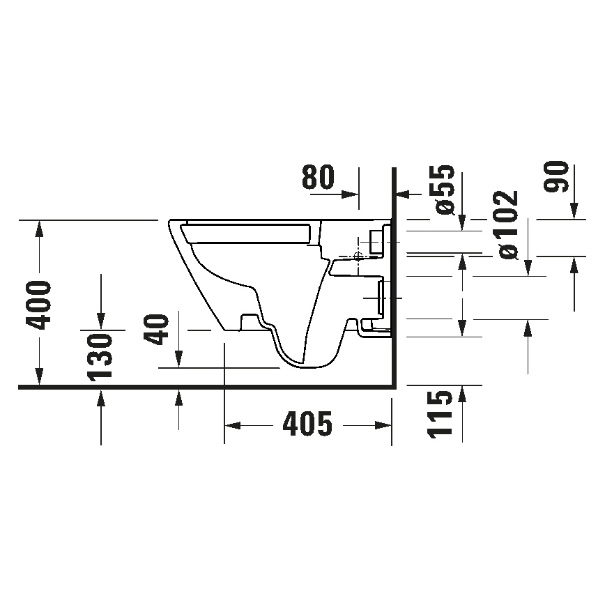 Duravit 49030900B2 - Závěsné WC s prkénkem D-CODE keramika/lesklá bílá