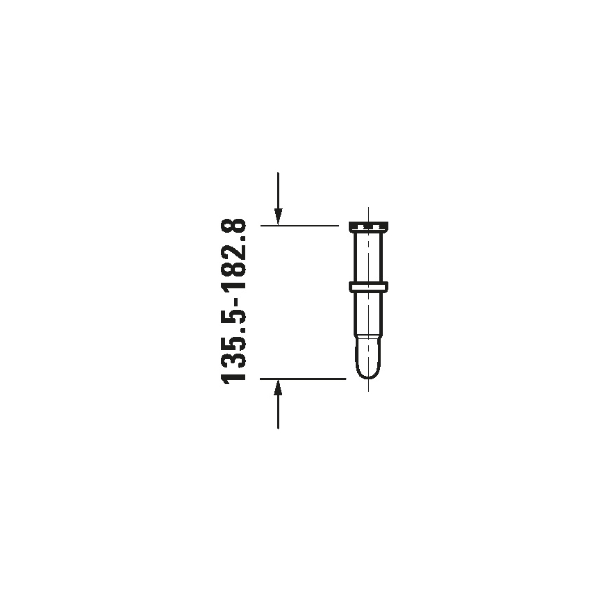 Duravit 50260000 - Umyvadlový sifon UNIVERSAL lesklý chrom