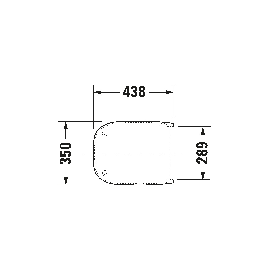 Duravit 67390099 - Záchodové prkénko SoftClose D-CODE 35x43,8 cm bílá