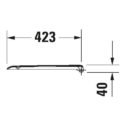 Duravit 67390099 - Záchodové prkénko SoftClose D-CODE 35x43,8 cm bílá