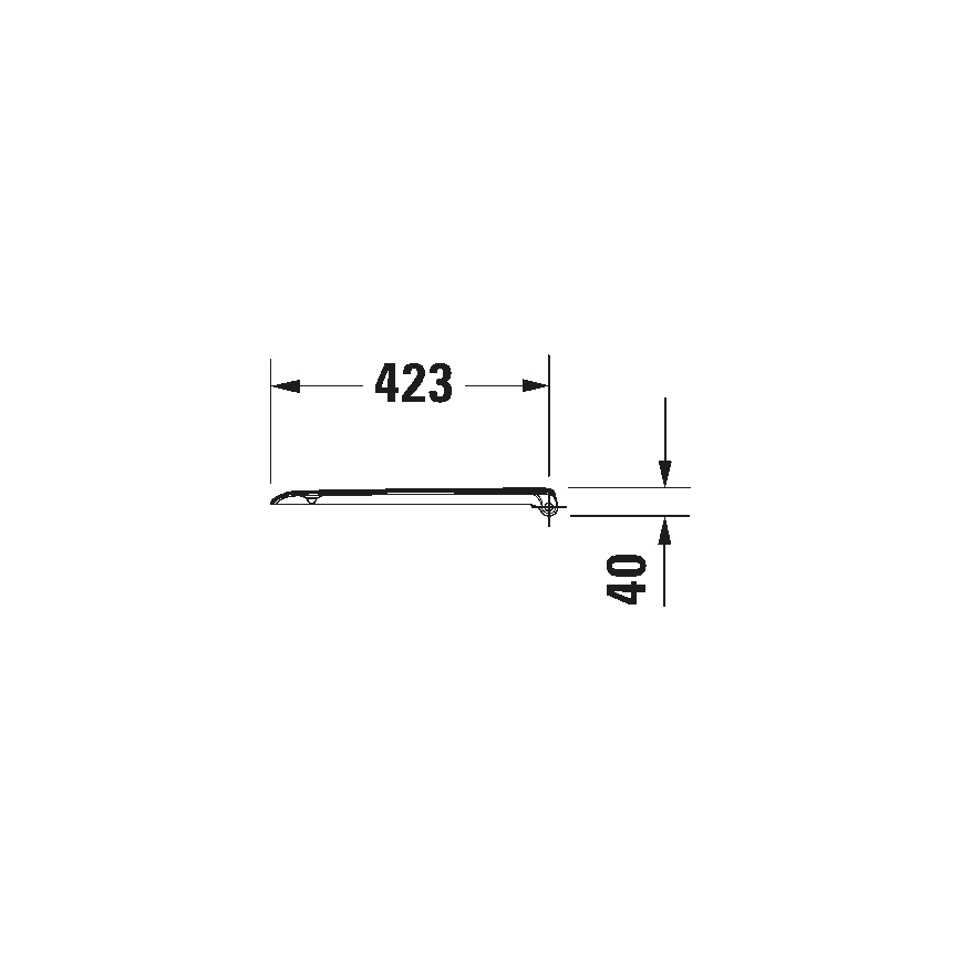 Duravit 67390099 - Záchodové prkénko SoftClose D-CODE 35x43,8 cm bílá