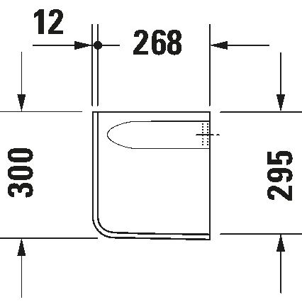 Duravit 8571800002 - Kryt na sifon D-CODE 30x26,8 cm keramika/lesklá bílá