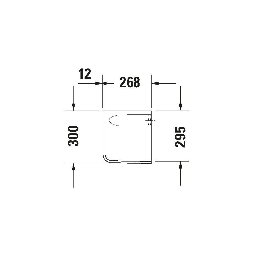 Duravit 8571800002 - Kryt na sifon D-CODE 30x26,8 cm keramika/lesklá bílá
