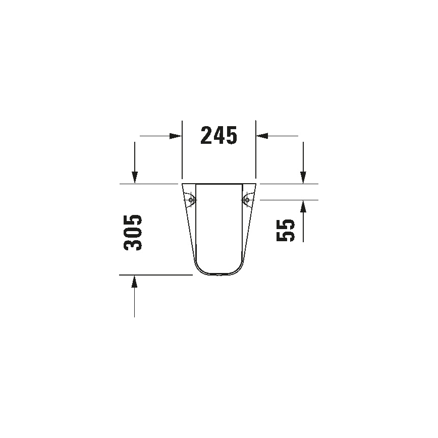 Duravit 8571800002 - Kryt na sifon D-CODE 30x26,8 cm keramika/lesklá bílá