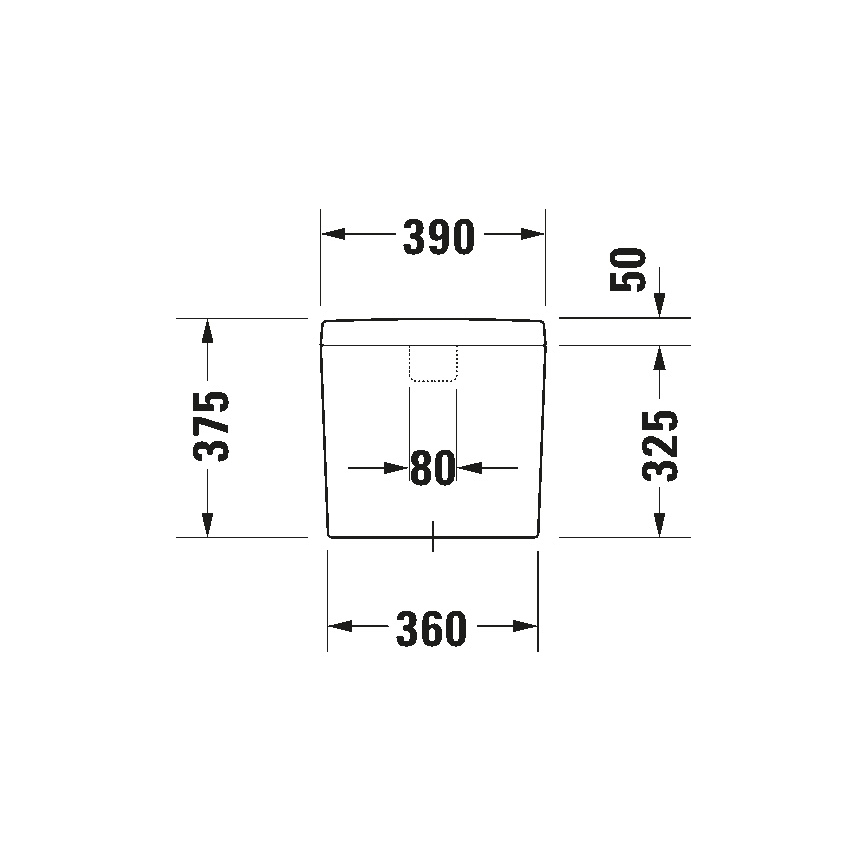 Duravit 927000004 - Splachovací nádržka pro WC D-CODE 6/3l keramika/bílá